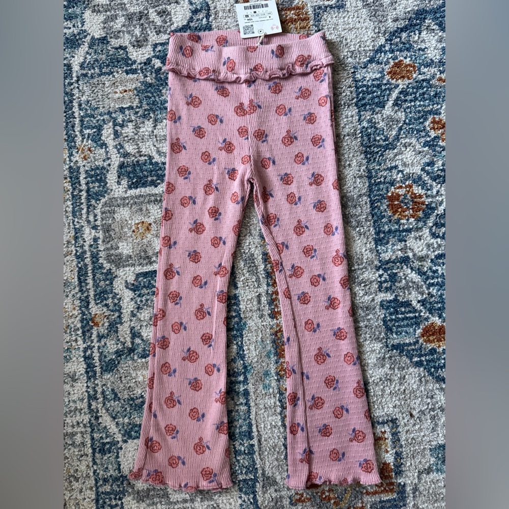 Zara Pink Floral Patterned Pants